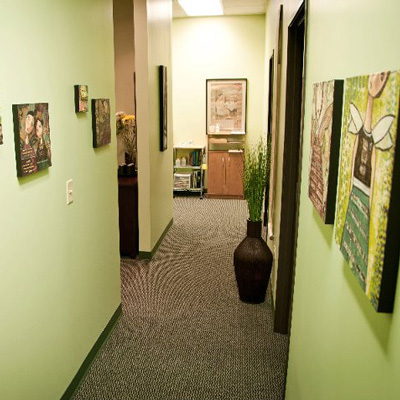 Office hallway of Acupuncture Denver in Denver, CO.